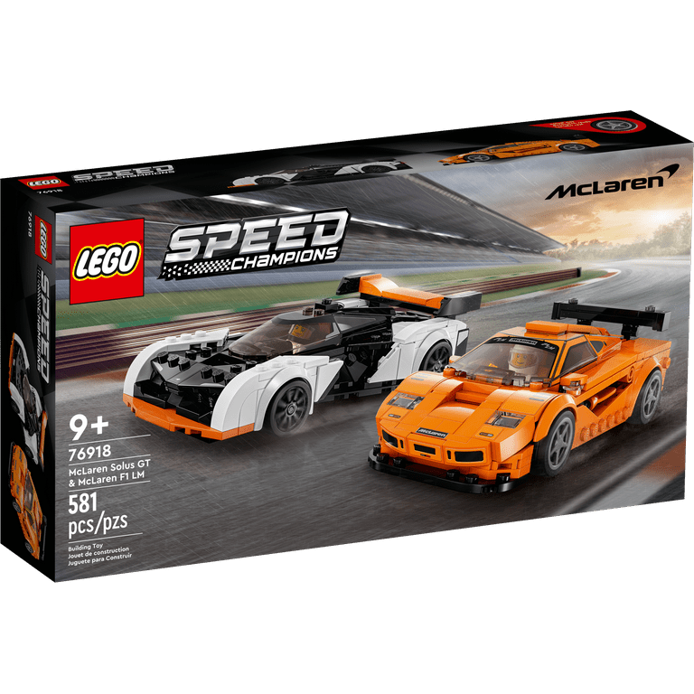 LEGO Speed Champions McLaren Solus GT & McLaren F1 LM 76918 , Featuring 2 Iconic Race Car Toys, Hypercar Model Building Kit, Collectible 2023 Set, LEGO Speed Champions McLaren Solus GT & McLaren F1 LM 76918 , Featuring 2 Iconic Race Car Toys, Hypercar Model Building Kit, Collectible 2023 Set,