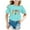 Mint Green-C, variant on 100th Day of School T-Shirt Graphic Printed Loose Short Sleeve T Shirt Toddler Kindergarten Shirts Kids Tshirts Size 6-7