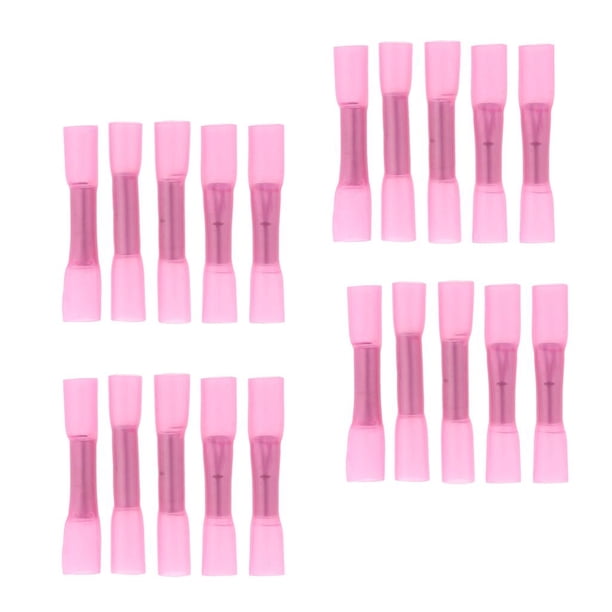 Terminales de Crimpado nalgas con Aislamiento Termorretráctil 20PCS Conectores AWG 22-16