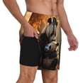 thumbnail image 2 of Kdxio Maple Forest Panda Print Mens Swim Shorts with Mesh Lining, Breathable and Quick-Drying, Adjustable Waist, Privacy Pocket-Large, 2 of 6