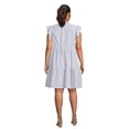 thumbnail image 4 of Time and Tru Women's and Women's Plus Mini Dress with Flutter Sleeves, Sizes XS-4X, 4 of 5