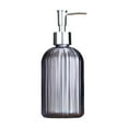thumbnail image 1 of Large Manual Soap Dispenser Clear Glass Bottle, 1 of 4
