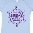 thumbnail image 4 of Inktastic I Love My Grandma Alzheimer's Awareness with Purple Hearts Boys or Girls Baby Bodysuit, 4 of 5