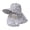 Grey, variant on Women's Printed Sun Hat With Face & Neck Flap, UPF 50+ Breathable Wide Brim Hat for Vacation Outfits, Beach, Gardening & Outdoor Activities Watermelon Red One Size