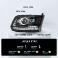 thumbnail image 2 of Pour 2009-2018 Dodge Ram 1500 2500 3500 Projecteur LED Noir, 2 of 8