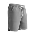 thumbnail image 6 of Besolor Mens Shorts Summer Casual Breathable Drawstring Elastic Waist Casual Workout Shorts with Pockets(Medium,Gray), 6 of 6