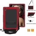 thumbnail image 4 of SOATUTO for Vastking KingPad K10 / KingPad K10 Pro / KingPad Z10 Tablet Case Shockproof Kids Friendly with Stand Shoulder Strap for BYYBUO SmartPad A10 / Oangcc Tab A6 / VVL T2 Tablet (Red-Black), 4 of 6