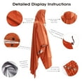 thumbnail image 4 of Waterproof Rain Poncho Lightweight Reusable Hiking Hooded Coat Jacket Unisex Raincoat for Hiking Camping, 4 of 6
