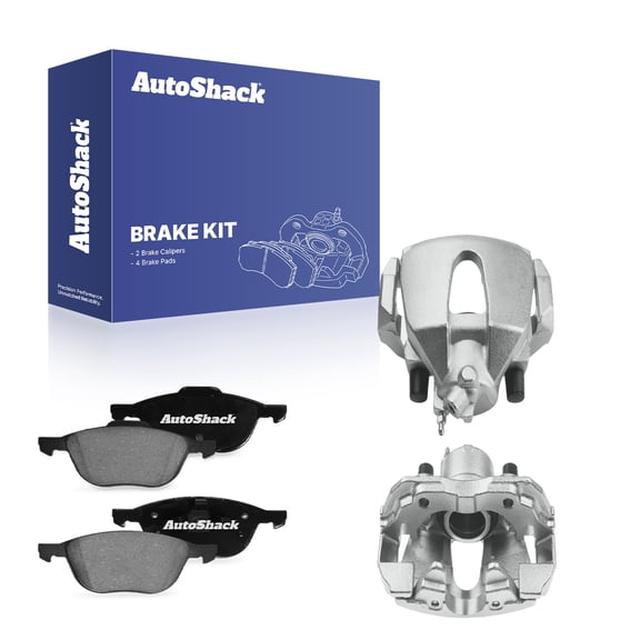 AutoShack Front Brake Calipers   Ceramic Brake Pads Replacement for 2012-2018 Ford Focus 2013-2018 Ford C-Max 6-PC Kit