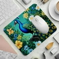thumbnail image 2 of Peacock Square Mouse Pad, 8.3x9.8 Inch, Non-Slip Rubber Bottom, Printed Desk Mat for Office and Gaming, 2 of 6