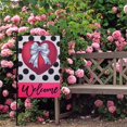 thumbnail image 5 of JOOCAR Valentine's Day Garden Flags, Black Polka Dot Love Bow Welcome 12x18 Inch Reversible Garden Flags for Outdoor Garden Holiday Yard Decoration, 5 of 5