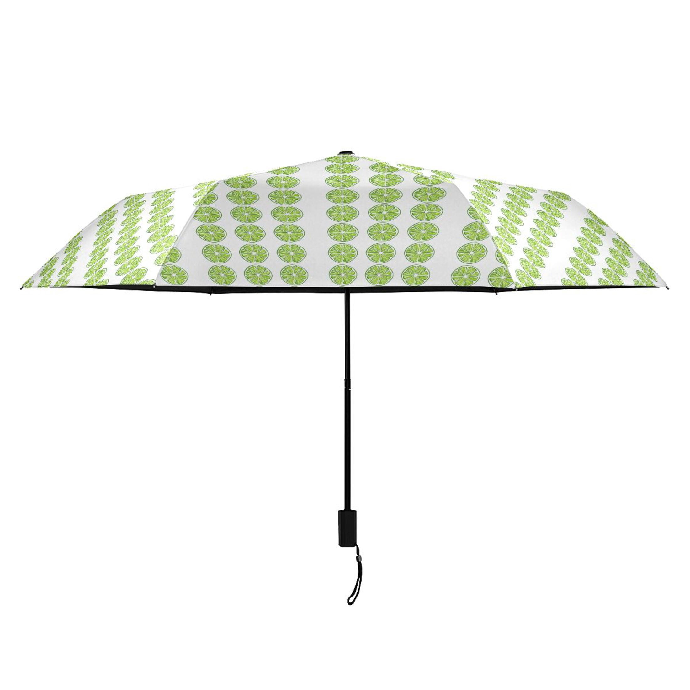 Lemon Slice Compact Sun Umbrella Windproof Travel Umbrellas for Rain Strong Portable UV Protection