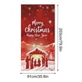 thumbnail image 3 of Lilixerw Christmas Door Cover,35 x 79 Inch Festival Door Hanging for Indoor Outdoor Decor,Xmas Party Supplies,Multicolor, 3 of 9