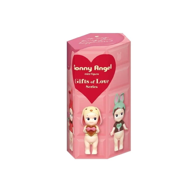 En existencia, caja ciega de la serie Sonny Angel Gifts of Love, decoración de escritorio para teléfono celular, adorno para automóvil, muñecos de anime, juguetes navideños para niños y niñas