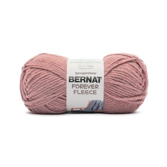 Bernat® Forever Fleece™ #6 Super Bulky Polyester Yarn, Rose Hip 9.9oz/280g 194 Yards