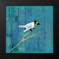 thumbnail image 2 of Grey, Jace 12x12 Black Modern Framed Museum Art Print Titled - Blue Hue Bird 1, 2 of 5