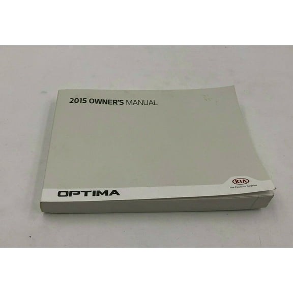 2015 Kia Optima Sedan Owners Manual Handbook OEM I01B17008
