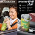 thumbnail image 6 of 30oz Tumbler with Swivel Handle, Vacuum Insulated Stainless Steel Travel Mug with 2-in-1 Straw Lid, Camo Print, 6 of 6