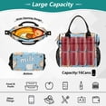 thumbnail image 2 of FORMRS Insulated Lunch Bag Unisex Large Capacity with Shoulder Strap, Milk and Cookies, 2 of 6