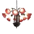 thumbnail image 2 of Meyda Tiffany 185083 Seafoam/Cranberry Tiffany 12 Light 24" Wide Chandelier - MultiColor, 2 of 6
