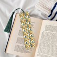 thumbnail image 4 of Kdxio Yellow Tulips Print Metal Tassel Bookmarks,Perfect Gift for Art Lovers and Bookworms Metal Bookmarks for Women, 4 of 8