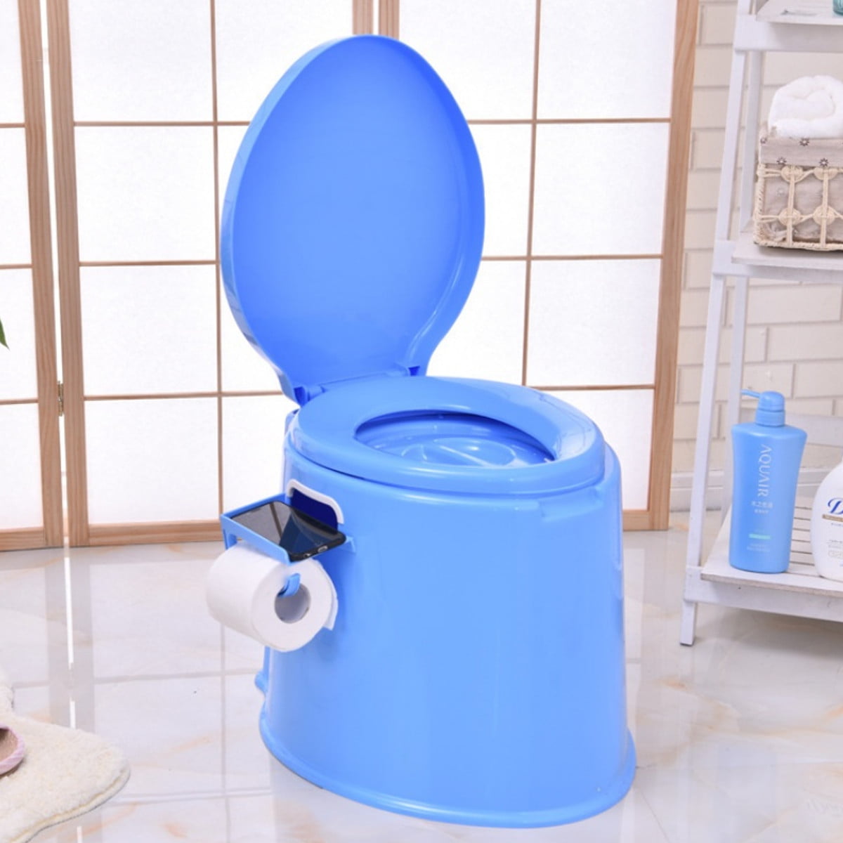 Portable Travel Toilet Compact Potty Bucket Seats With Waste Tank For