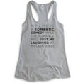 thumbnail image 1 of My Life Is A Romantic Comedy Minus The Romance Tank Top, Ladies Racerback Tank Top Funny Ladies Quirky Tank, Heather Gray, X-Large, 1 of 3