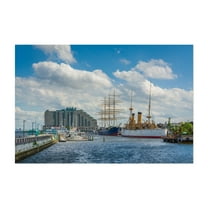 Docked at Penns Landing - Philadelphia Pennsylvania Photography Unframed Wall Art Print 20 x 30 inches