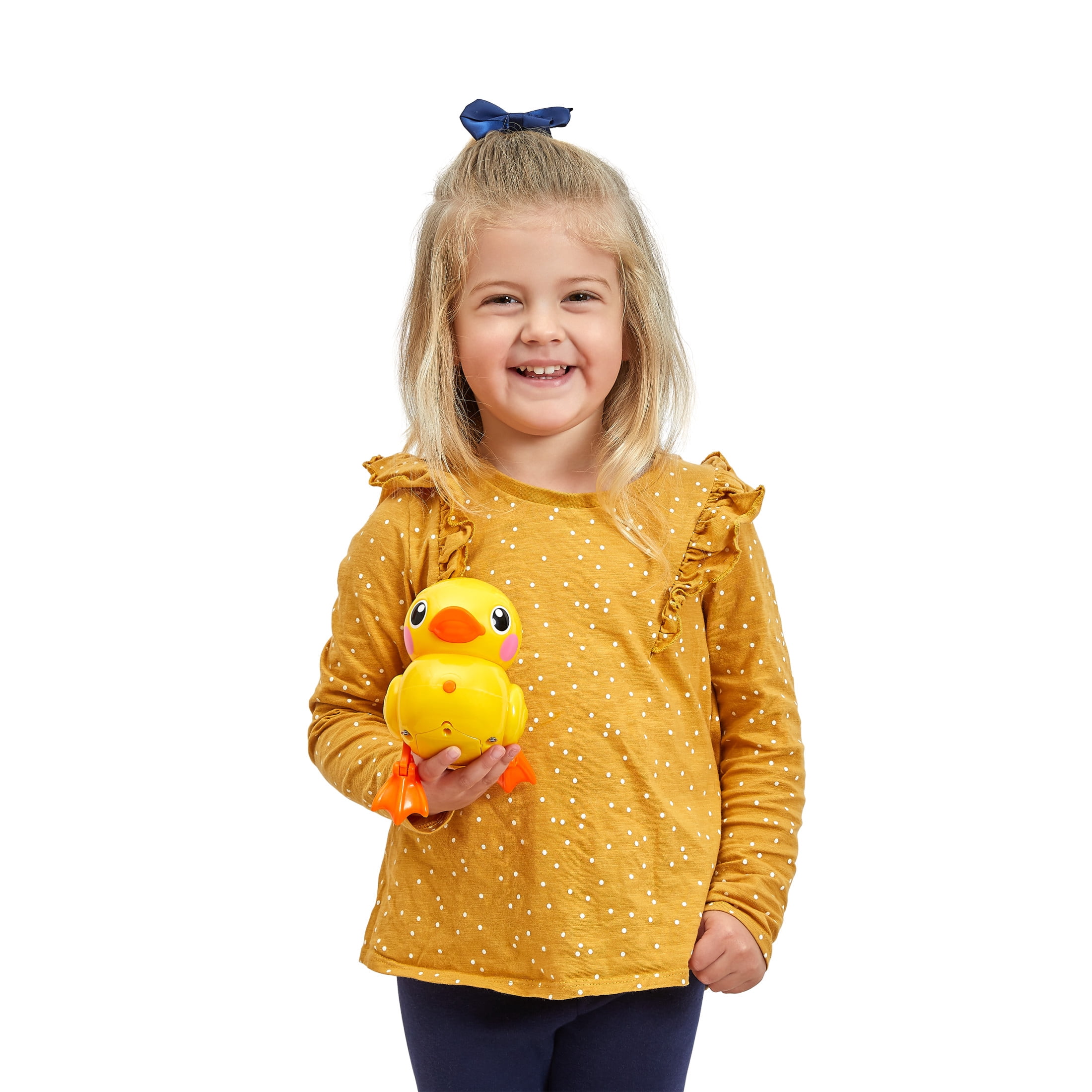 (2 pack) Robo Alive Junior Little Duck Battery-Powered Bath Toy by ZURU, for Child, Teens