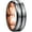 Black+Rose Gold+Silve Tone, variant on Tungsten Ring for Men Women 4/6/8/10mm Black/Blue/Gold/Rose Gold/Silver Groove Wedding Bands Beveled Edges Engraved
