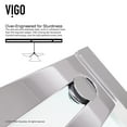 thumbnail image 6 of Vigo Erie 59 1/2 to 60 1/2 in. x 73.5 in. Framed Sliding Shower Door in Chrome with Clear Glass and Handle, 6 of 11