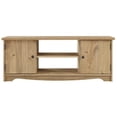 thumbnail image 2 of Bridge Brazil Wood TV Entertainment Stand Corona | Furniture Dash Antique brown color stain. Southwestern, 2 of 5