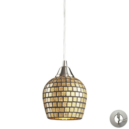 

Elk Home 5-Inch Wide Fusion Mini Pendant Transitional Satin Nickel