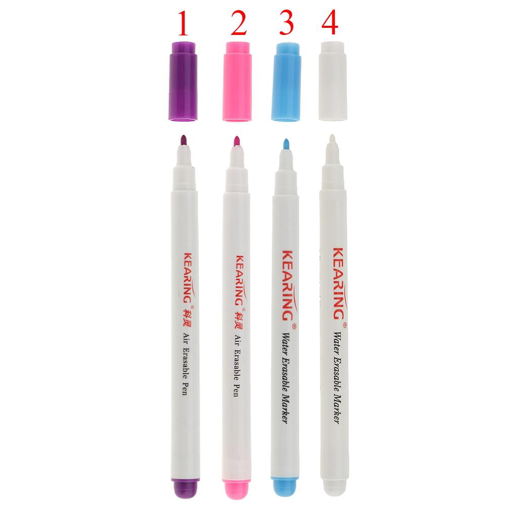 4pcs Air / Water Erasable Pens Drawing On Fabric Markers Disappearing