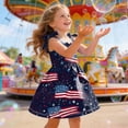 thumbnail image 5 of CAUYDY Baby Girl Dresses Toddler Girls 4th of July Straps Dress Kids American Flag Stars Striped Sundress Child Independence Day Outfits 1T 2T 3T 4T 5T 6T (Sizes 3-4 Years,Navy), 5 of 5