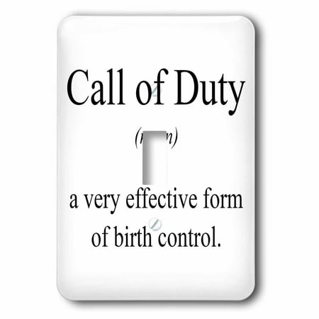 3dRose Call of Duty noun a very effective form of birth control., Double Toggle