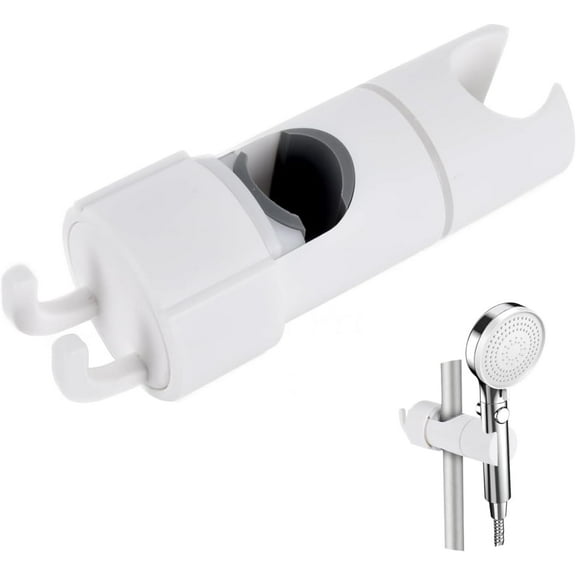 Handheld Shower Wand Head Holder for Shower Chair, 16-27mm Slider BarSlider Clamp Adjustable 360 Degree Rotating Sprayer Hook