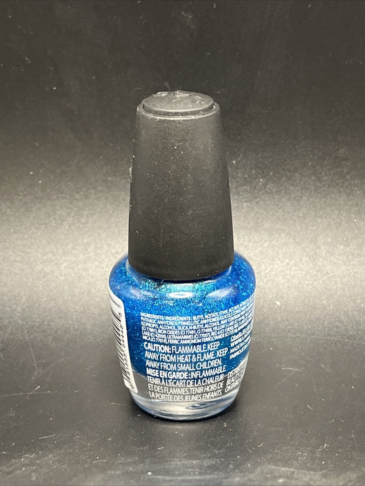 L.A. COLORS Color Craze Nail Polish with Hardeners, Aqua Crystals