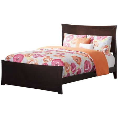 Atlantic Furniture Portland Queen Sleigh Bed with Footboard in Espresso