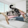 thumbnail image 1 of Hamaca resistente Asiento para cama Ahorro de espacio Soporta hasta 20 kg Estantes ajustables 15 cm Sin ventosa Gatos Ventana Percha para jugar Balcón rosa gris Fernando Hamaca para gatos, 1 of 8