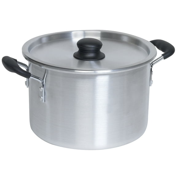 IMUSA 8qt Aluminum Stock Pot with Cool Touch Handles