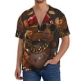 thumbnail image 1 of Honeii Hip-Hop Guinea Pig. for Men's Short-Sleeved Button-Up Collared Shirt Featuring A Pocket, Perfect for Beach Vacations, And Travel Adventures-Large, 1 of 5