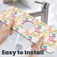thumbnail image 6 of Kdxio Retro Colorful Butterfly Pattern Non-Slip Diatom Mud Faucet Drain Pad,Self Absorbent Mat for Kitchen Sink for Variety Kitchen & Bathroom Countertops, 6 of 7