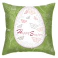 thumbnail image 5 of 4 piezas de funda de cojín con estampado de conejito de Pascua, funda de almohada para sofá, fundas de almohada para decoración del hogar de 45 x 45 cm, verde y blanco, 5 of 5