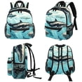 thumbnail image 4 of Whale Large Capacity Backpack with Adjustable Shoulder Strap, Printed Design, Lightweight , Shoulder Backpack Book Bag, Small Backpack Purses for Teens, 4 of 6
