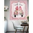 thumbnail image 4 of Pink Valentine's Day Sheer Curtains 72 Inch Length 2 Panels Set, Love Heart Roses Romantic Floral Voile Window Treatment Rod Pocket Curtains Sheers Drapes for Bedroom/Living Room/Kitchen 52"x72"x2, 4 of 7