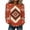 Multicolor7, variant on Miqool Western Vintage Print Sweatshirts for Women Long Sleeve Crewneck Casual Loose Pullover Sweatshirt Top