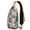 Beige-41, variant on Canine Paw Bone Tail Furry Print Crossbody Backpack Travel Daypack, Adjustable Shoulder Strap, Lightweight and Durable, Fashionable appearance, Ideal for outdoor activities, outdoor enthusiasts