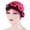 Rose Red, variant on Hijab Braid Silky Turban Hats for Women Cancer Chemo Beanies Cap Headwrap Headwear