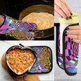 thumbnail image 5 of Yayeee Oven Mitts and Pot Holder Set of 2 Heat Resistant Kitchen Gloves Baking Hot Pad, Green Wavy Plaid, 5 of 5
